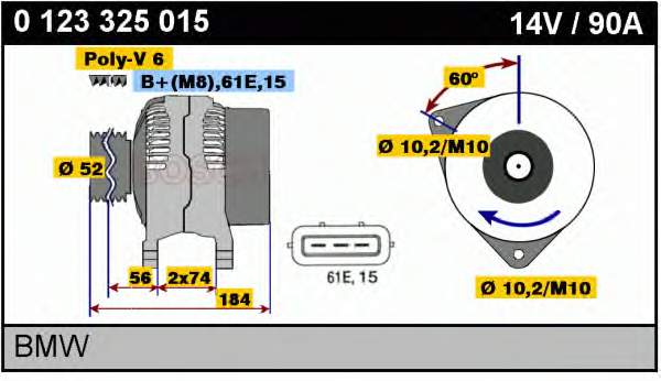 Gerador para BMW 3 (E46)