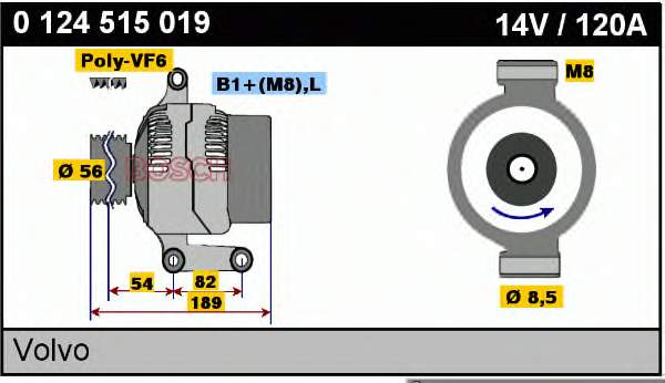 986041740 Bosch gerador