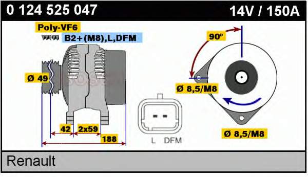 7711135942 Renault (RVI) gerador