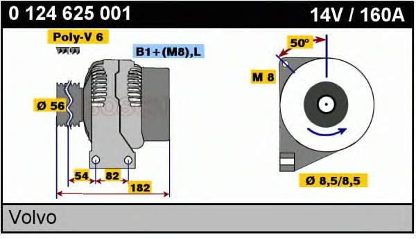 8637849 Volvo gerador