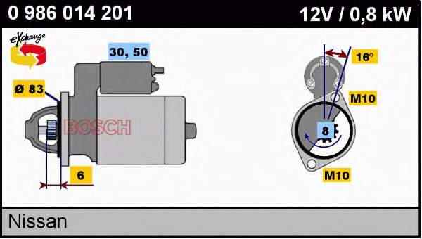 S114389A Hitachi motor de arranco