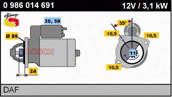 BST2328 Borg&beck motor de arranco