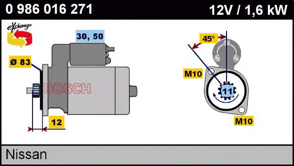S114293 Hitachi motor de arranco