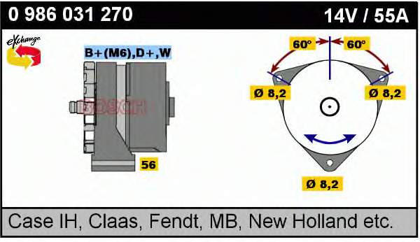 0986031270 Bosch gerador