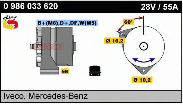 0986033620 Bosch 