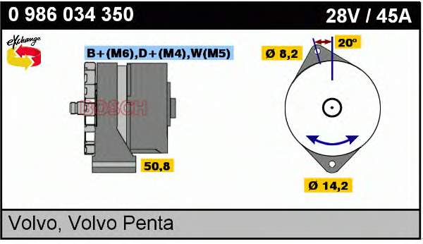 0986034350 Bosch gerador