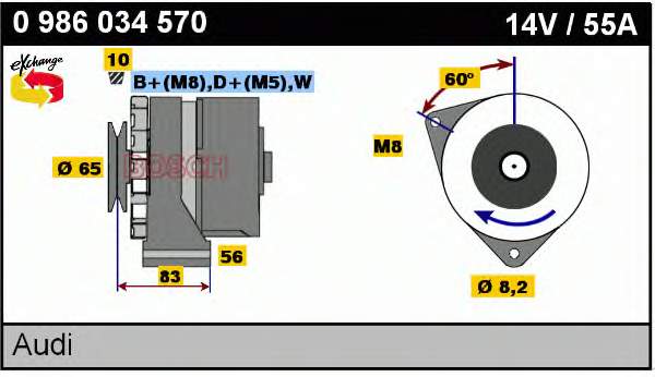 0986034570 Bosch gerador