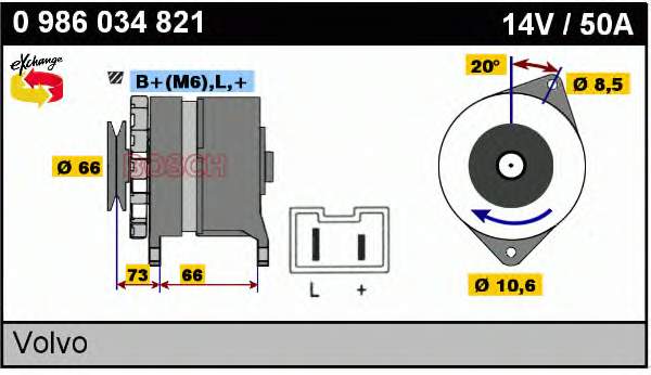 0986034821 Bosch gerador