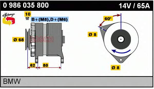 12311721202 BMW gerador