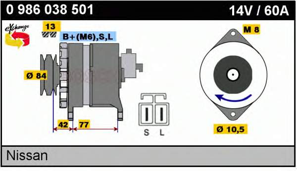 LR150435S Hitachi gerador