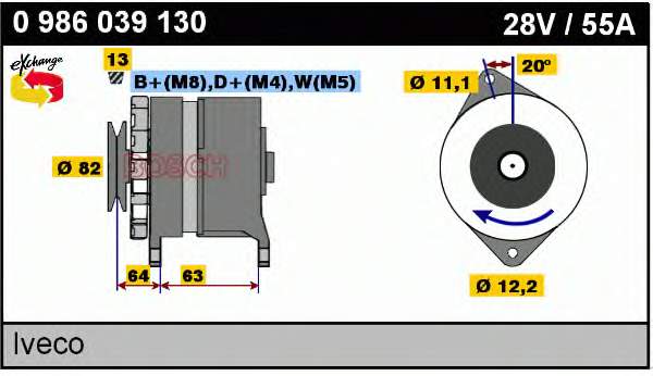 0986039130 Bosch gerador