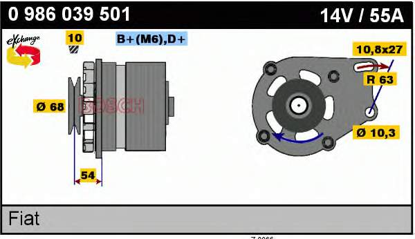 0986039501 Bosch gerador