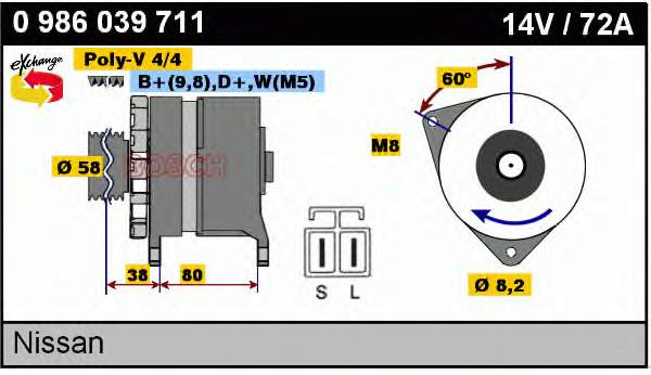 23100Q9000 Nissan gerador