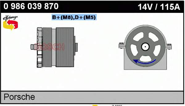 0986039870 Bosch gerador