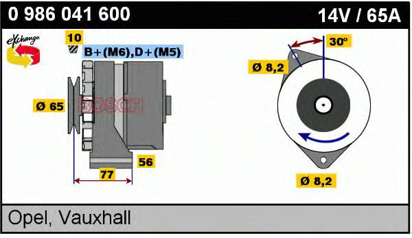 0986030841 Bosch gerador