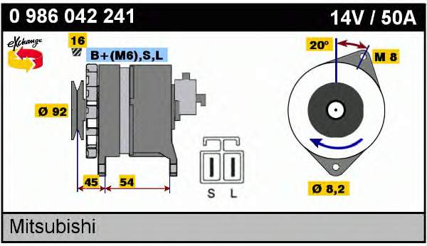 MMD103372 Mitsubishi gerador