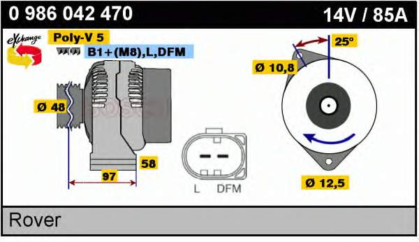 0986042470 Bosch gerador