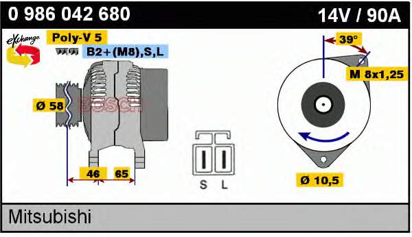 0986042680 Bosch gerador