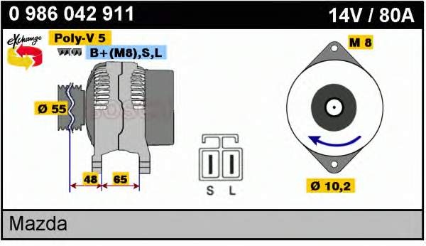 0986042911 Bosch gerador