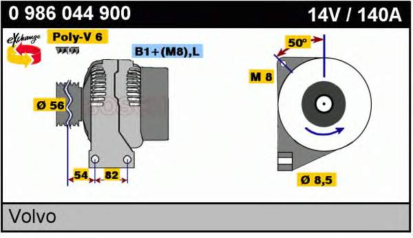 0986044900 Bosch gerador