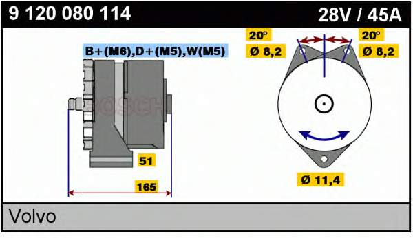 9120080114 Bosch gerador