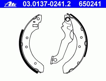 Купить BC04800 Starline Задние барабанные тормозные колодки