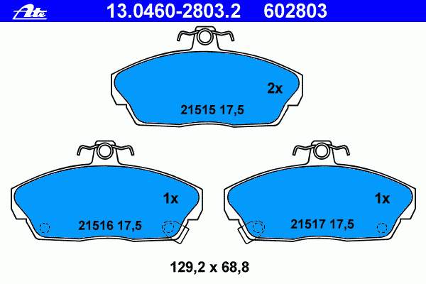 1160009B AYD Sapatas do freio dianteiras de disco