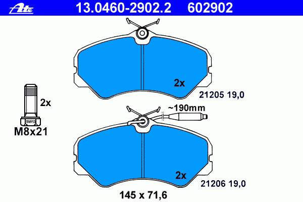 95640895 Peugeot/Citroen sapatas do freio dianteiras de disco