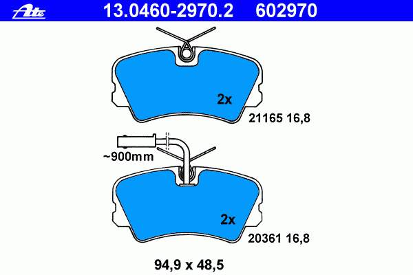 Sapatas do freio dianteiras de disco P23049 Brembo