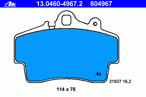 Колодки ATE 13046049672 цена, от 15.52 USD