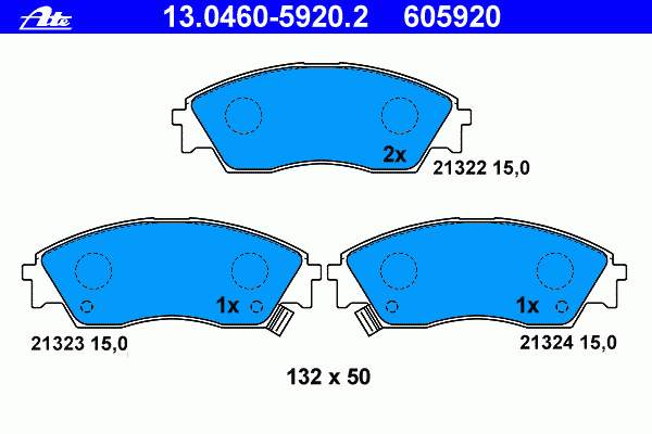 Sapatas do freio dianteiras de disco Honda Civic 4 ED, EF