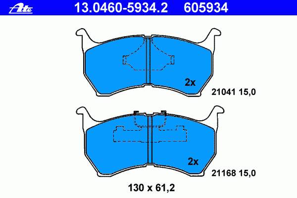Колодки ATE 13046059342 цена, от 20.78 USD