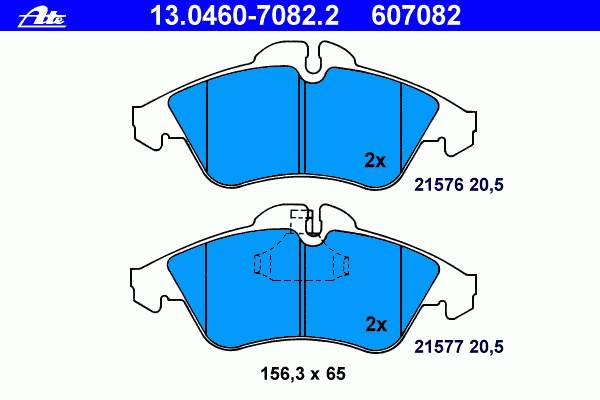 Sapatas do freio dianteiras de disco PF0321 Magneti Marelli