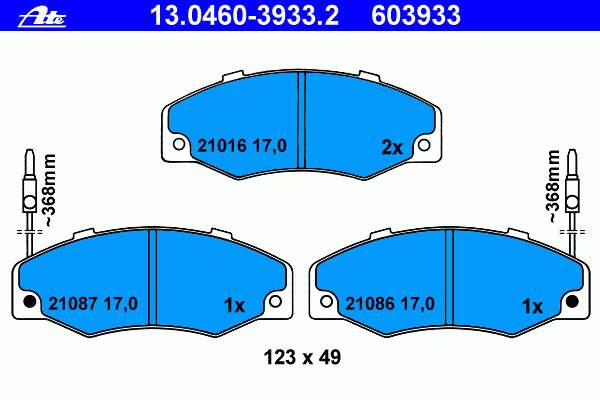 Колодки ATE 13046039332 цена, от 15.36 USD