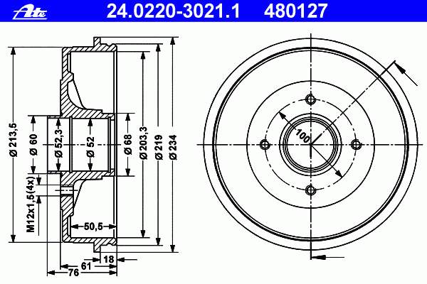 Тормозной барабан 2698SC ABS