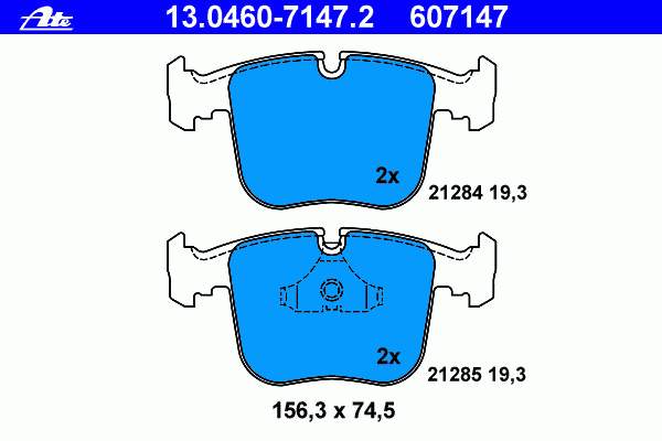Колодки ATE 13046071472 цена, от 29.25 USD