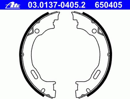 Купить 986487609 Bosch Колодки ручника/стояночного тормоза