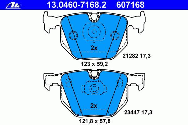 34216753852 BMW sapatas do freio traseiras de disco