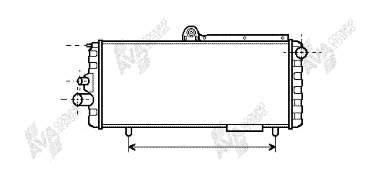 Radiador de esfriamento de motor Alfa Romeo 33 905