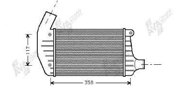 Радиатор интеркуллера 60566446 Fiat/Alfa/Lancia