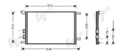 Compre 300278 ACR Radiador de aparelho de ar condicionado