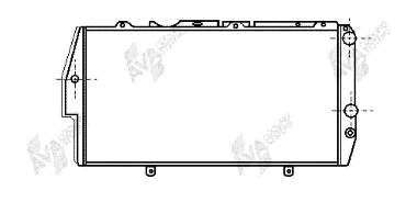 03002020 VAN Wezel radiador de esfriamento de motor