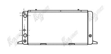 03002026 VAN Wezel radiador de esfriamento de motor