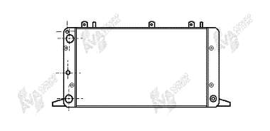 03002047 VAN Wezel radiador de esfriamento de motor