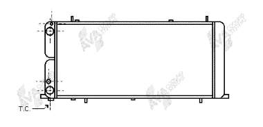 03002051 VAN Wezel radiador de esfriamento de motor