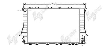 4AO121251L VAG radiador de esfriamento de motor