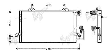 Радиатор охлаждения кондиционера VAG 8A0260403D