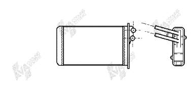 03006097 VAN Wezel radiador de forno (de aquecedor)