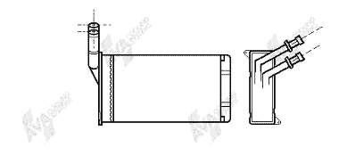 09006082 VAN Wezel radiador de forno (de aquecedor)