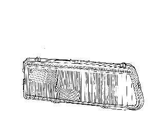95667951 Peugeot/Citroen Стекло фары левой